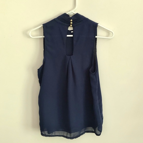 High Neck Light Blouse - Picture 2 of 8